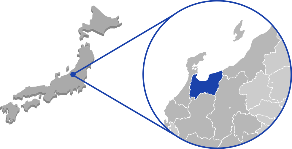 大阪周辺が拡大された日本地図