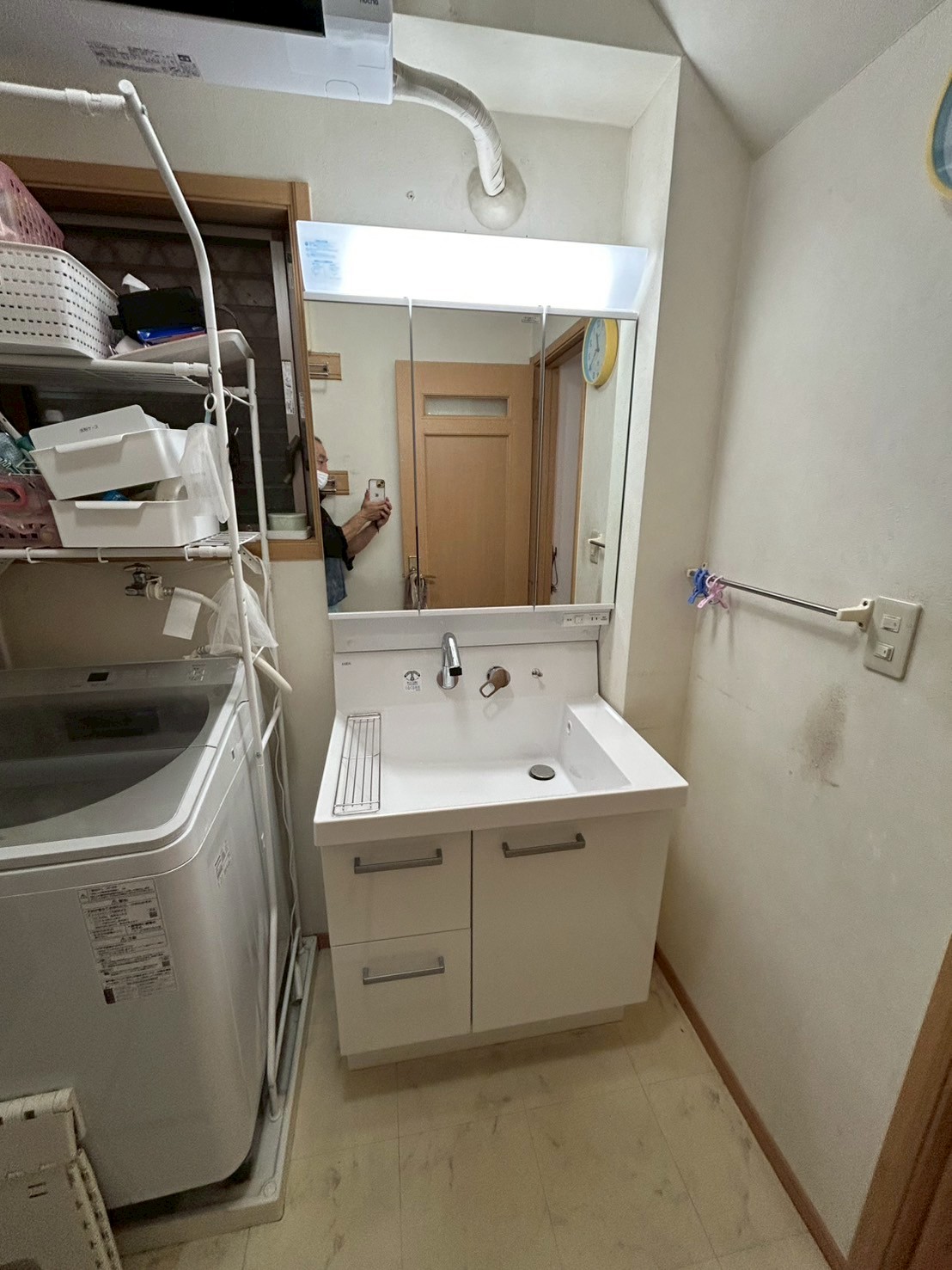 【東京都文京区水道】洗面台交換