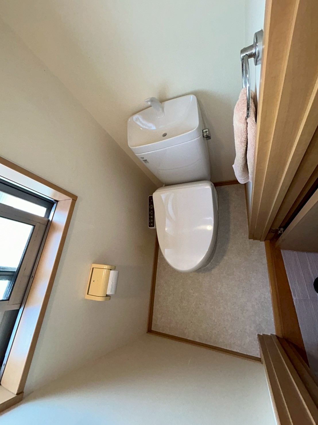 【東京都立川市砂川町】トイレ交換、クッションフロア張替え