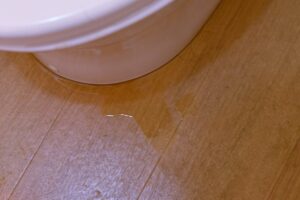 トイレの便器で水漏れが生じた際の応急処置