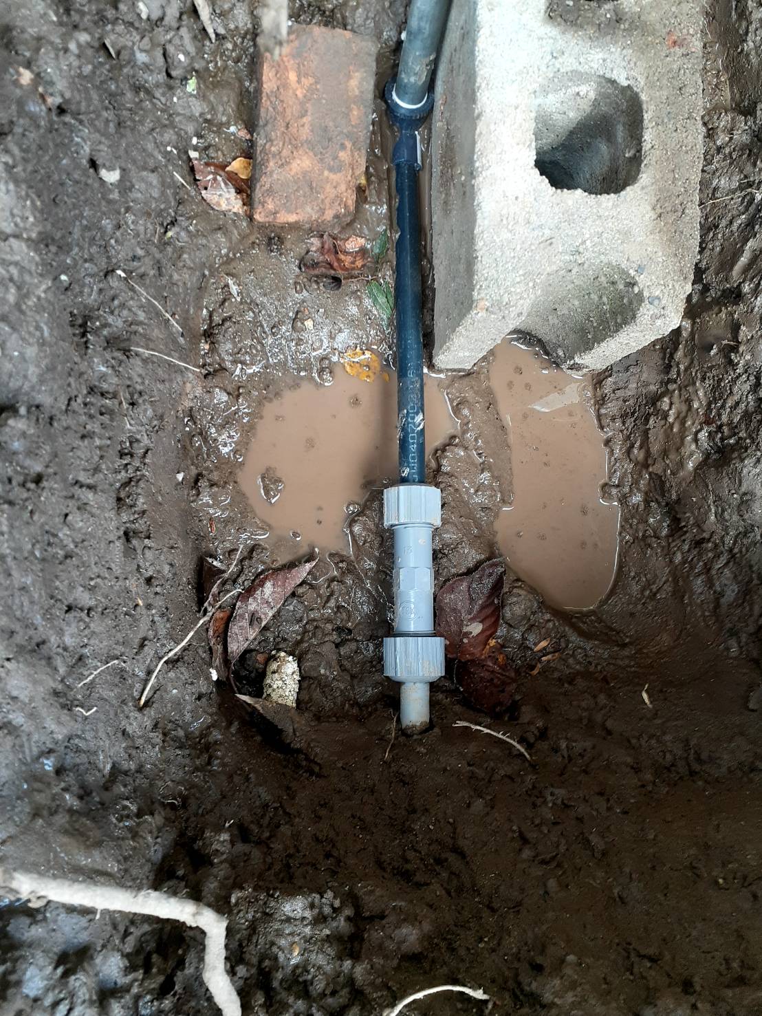 【福島県いわき市平下山口】屋外埋設部給水配管補修