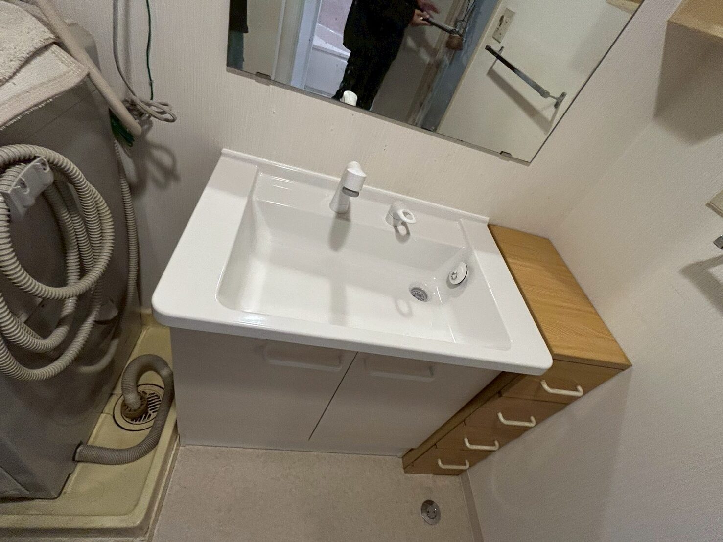 【東京都江東区常盤】洗面台交換