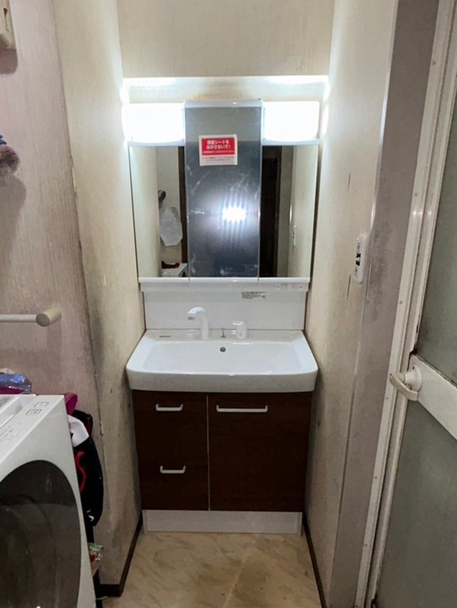 【東京都荒川区荒川】洗面台交換