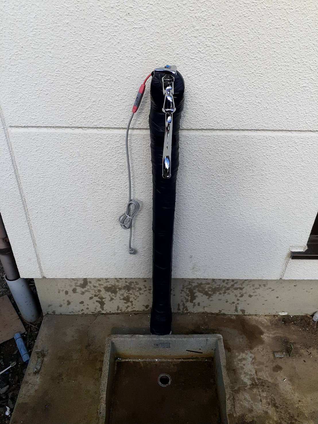 【福島県二本松市木幡】屋外給水配管一部補修、単水栓交換